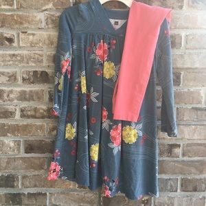 Tea Collection girls dress and leggings set 7
